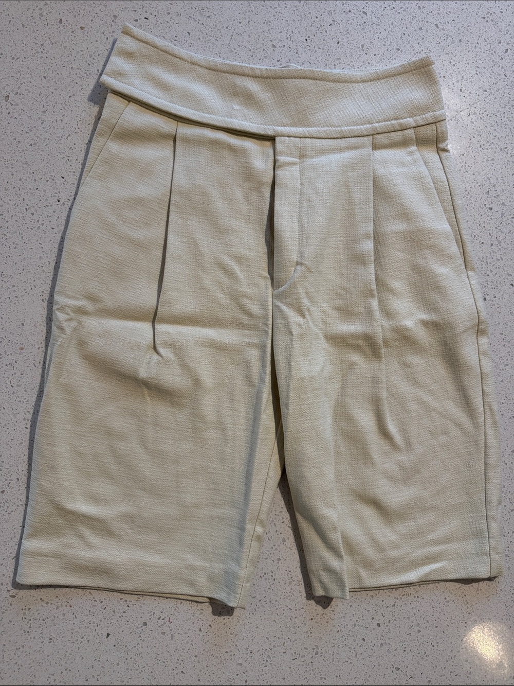 Totême Cream Bermuda Shorts